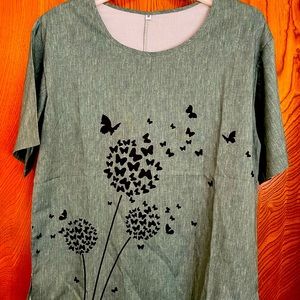 NWOT butterfly blouse